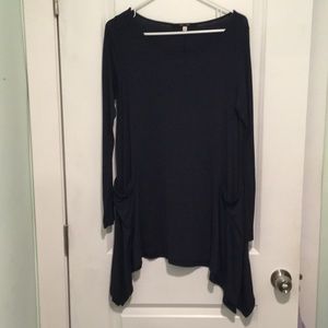 Navy blue swing dress WITH POCKETS ☺️